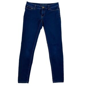 Michael Kors jeans flattering dark blue strechy denim skinny low/medium rise 2